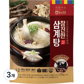 농협 참진한 삼계탕, 3개, 800g