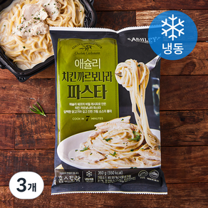 애슐리 치킨 까르보나라 파스타 (냉동), 360g, 3개