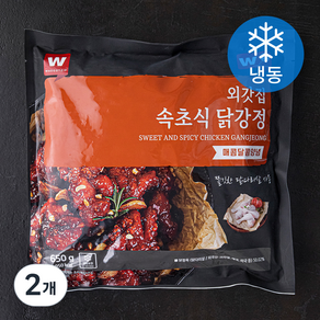 외갓집 속초식 닭강정 매콤달콤양념 (냉동), 650g, 2개