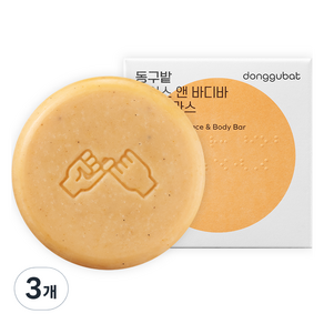 동구밭 페이스 앤 바디바 클렌징 비누 레몬그라스, 120g, 3개