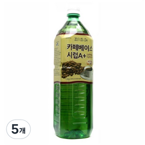 청솔 카페 베이스 시럽 A+, 1.5L, 5개