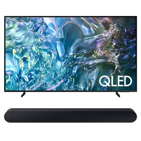 삼성전자 4K UHD QLED 스마트 TV + 사운드바 세트, 163cm(65인치), KQ65QD67AFXKR, 스탠드형 X HW-S60D (사운드바), 방문설치