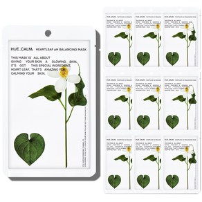 휴캄 어성초 Ph 밸런싱 미백 주름 기능성 마스크팩, 10개, 1개입