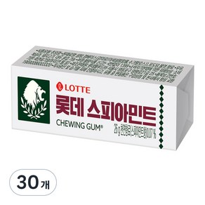 롯데제과 스피아민트 껌, 26g, 30개