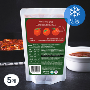 맛투데이 더 맛있는 스파게티 리조또 토마토 스튜 소스 (냉동), 500g, 5개