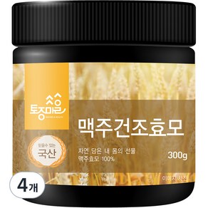 토종마을 맥주 건조 효모분말, 4개, 300g