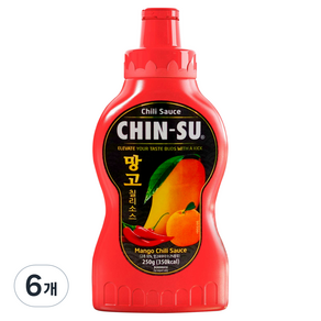 친수 망고 칠리 소스, 250g, 6개