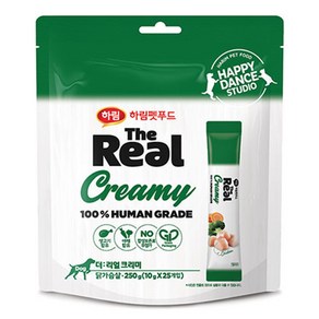 하림더리얼 강아지 크리미 닭가슴살 파우치 10g x 25p, 닭고기, 1개