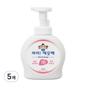 아이깨끗해 핸드워시 레몬향, 490ml, 5개