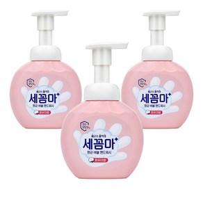 세균아꼼짝마 온더바디 세꼼마 항균 버블 핸드워시 파우더향, 250ml, 3개