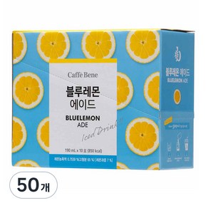 카페베네 블루레몬에이드, 190ml, 50개