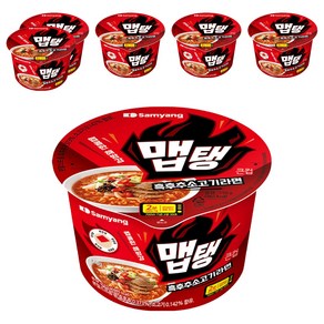 맵탱 큰컵 흑후추 소고기라면 110g, 6개