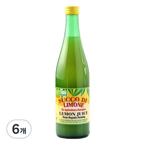 유로푸드 유기농 레몬주스, 500ml, 6개