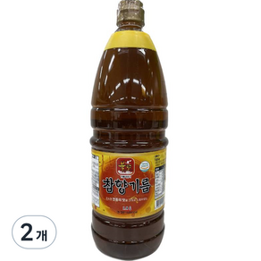 불로 참향기름, 1.8L, 2개