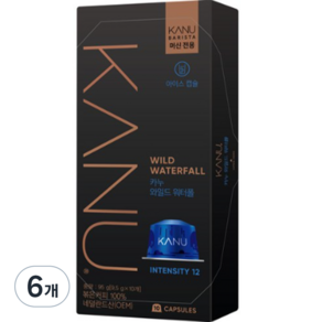 카누 바리스타 머신 전용 캡슐커피 와일드워터폴, 9.5g, 10개입, 6개