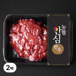 농협안심한우 정육 세절 2등급 국거리용 (냉장), 300g, 2팩