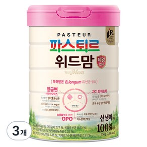 파스퇴르 위드맘 제왕 100일, 750g, 3개