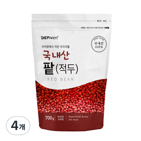 건강한밥상 국산 적두 팥, 700g, 4개