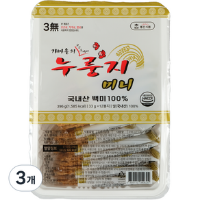 참좋은 가마솥의 누룽지 미니 12p, 396g, 3개