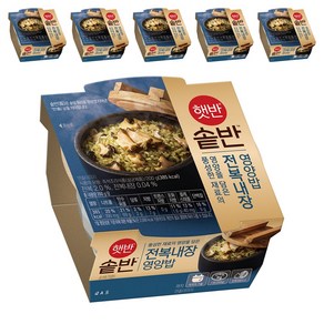 햇반 솥반 전복내장 영양밥, 200g, 6개