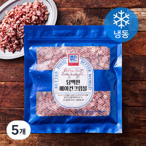 에쓰푸드1976 담백한 베이컨크럼블 (냉동), 250g, 5개