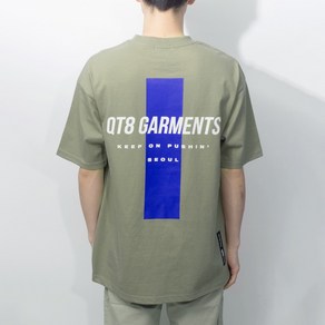 큐티에잇 DA Blue Coss Tee