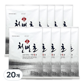 청산에 천변초 프리미엄 무가미 김, 12g, 20개