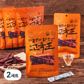 푸드랩플러스 마늘향과 꿀의 만남 고육포 25g x 6개입 + 허니스틱 12g x 6개입 세트