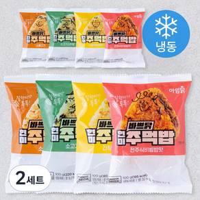 아임닭 바쁘닭 현미 주먹밥 4종 100g x 2개 세트 (냉동), 2세트