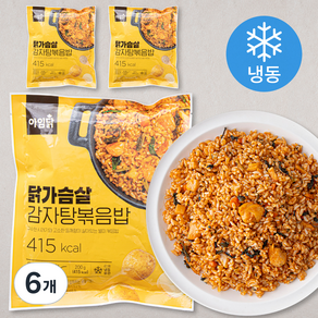아임닭 닭가슴살 감자탕 볶음밥 (냉동), 200g, 6개