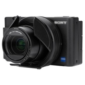 JJC 소니 ZV1 M2 ZV-1 카메라 오토 렌즈캡 후드, ALC-ZV1 BLACK 블랙, 1개