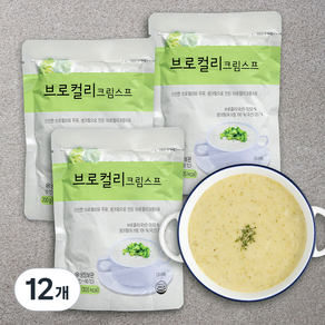 사랑과정성 브로컬리 크림스프 (냉장), 200g, 12개