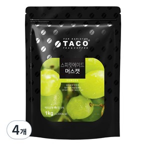 타코 스피릿에이드 머스캣 파우더, 1kg, 4개