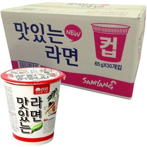 삼양 맛있는라면 컵라면 소컵 65g, 30개