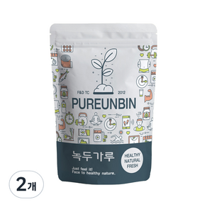 푸른빈 녹두 가루, 2개, 1kg