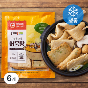 곰곰 가정용 모둠 어묵탕 (냉동), 250g, 6개