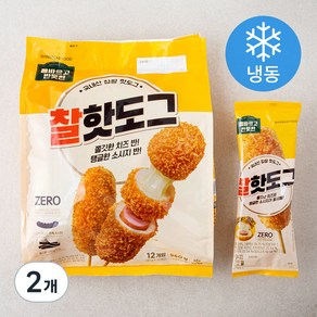 올바르고 반듯한 찰핫도그 (냉동), 960g, 2개