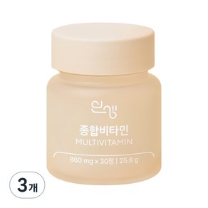 인생 종합비타민 1개월팩 25.8g, 30정, 3개