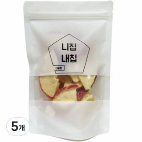 동결건조 과일 달콤하고 바삭한 말린 사과, 60g, 5개