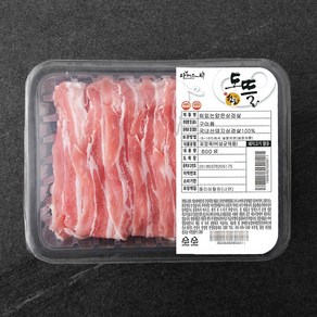 파머스팩 한돈 뼈없는 얇은삼겹살 구이용 무연골 (냉장), 600g, 1개