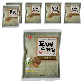 해가원 들깨가루 탈피 기피, 200g, 6개