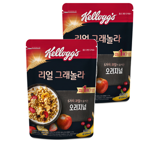 켈로그 리얼 그래놀라 오리지널 시리얼, 400g, 2개