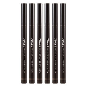 토니모리 7DAYS 퍼펙트 타투 아이브로우 틴트 0.4g, 04 다크브라운, 6개