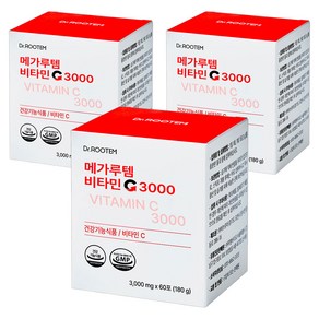 닥터루템 메가루템 비타민C 3000, 60회분, 3개
