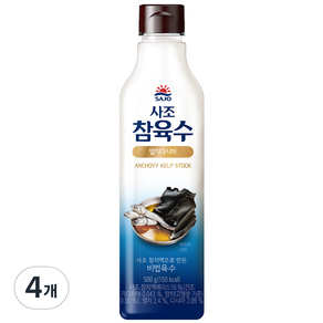 사조 참육수 멸치다시마, 4개, 500g