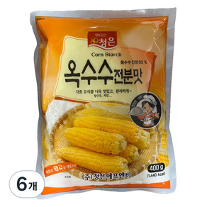 청은에프엔비 옥수수전분, 400g, 6개