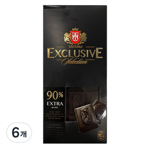 타이타우 익스클루시브 90% 다크초콜릿, 6개, 100g