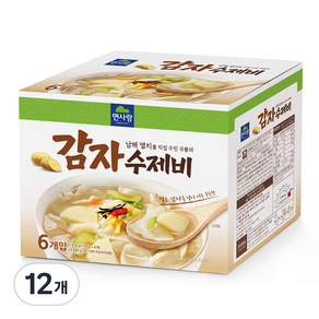 면사랑 남해멸치 감자수제비, 179g, 12개