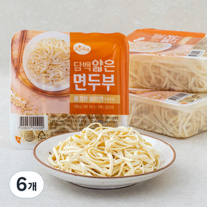 맑은물에 담백 얇은 면두부, 100g, 6개