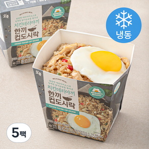 오쿡 치킨데리야끼 한끼 컵도시락 (냉동), 300g, 5팩